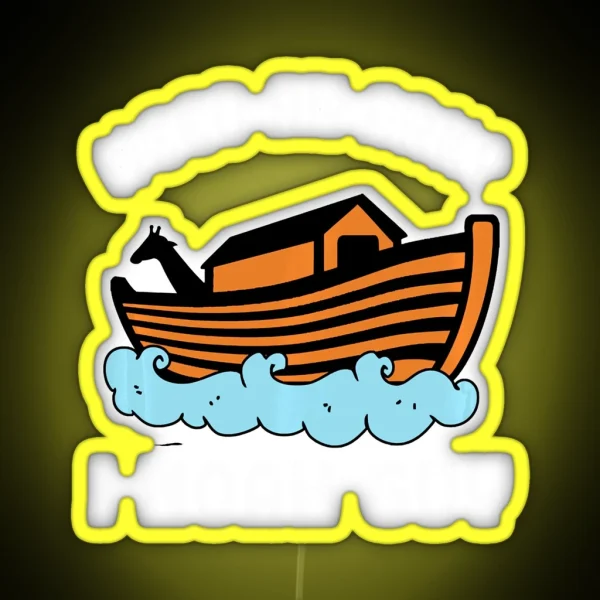 Need An Ark I Noah Guy RGB Neon Sign