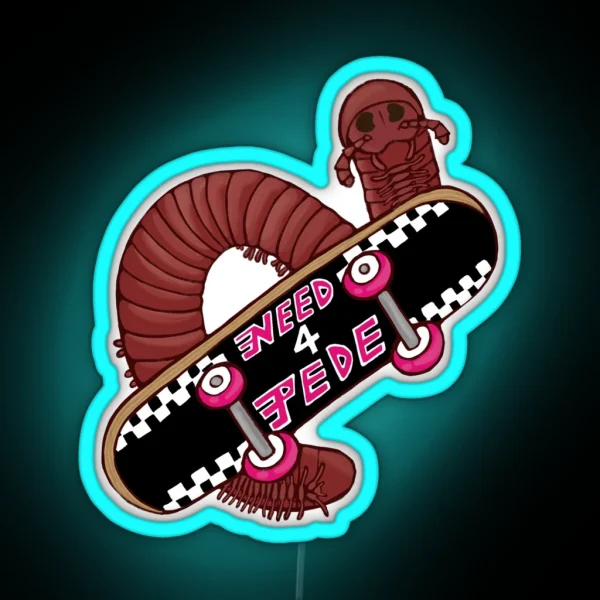 Need For Pede Rusty RGB Neon Sign