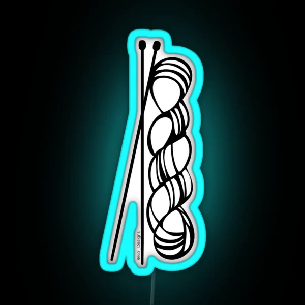 Needles And Skein RGB Neon Sign