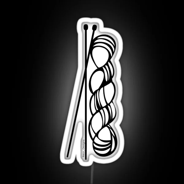 Needles And Skein RGB Neon Sign