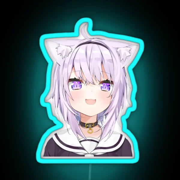 Nekomata Okayu Hololive RGB Neon Sign