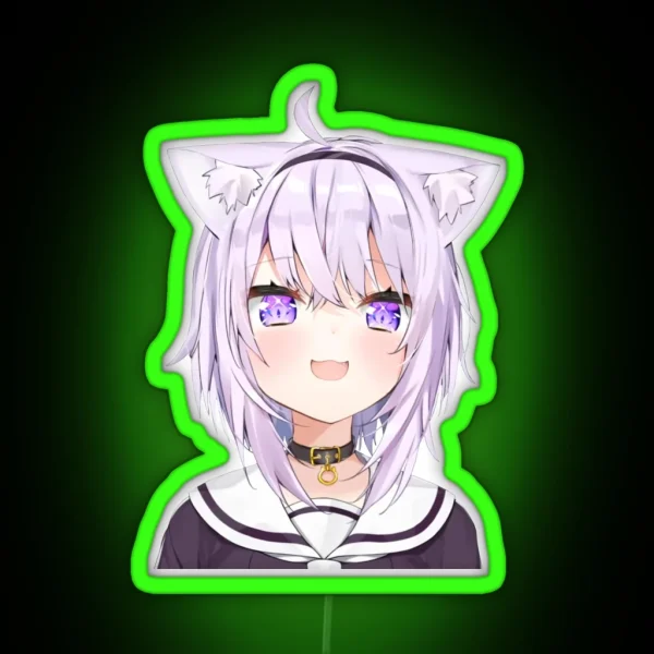 Nekomata Okayu Hololive RGB Neon Sign