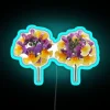 Nemesia Aroma Rhubarb and Custard Aroma Series RGB Neon Sign - Blue