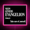 neon genesis evangelion finale rgb neon sign pink