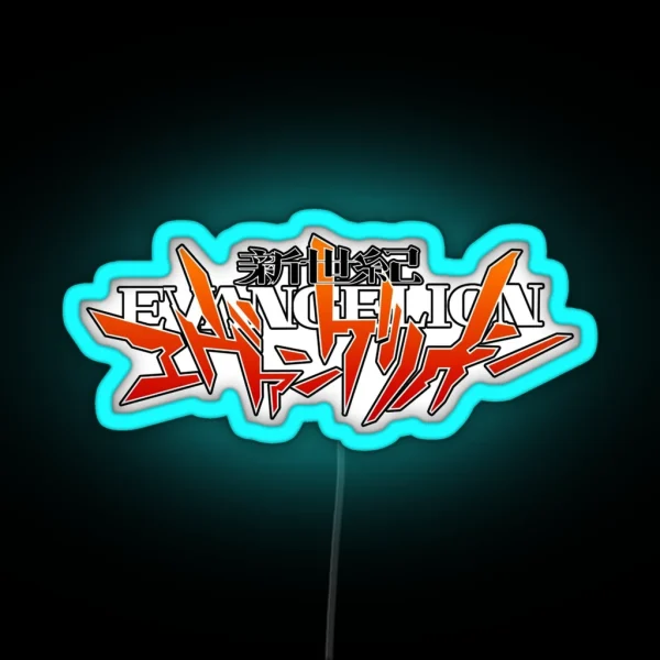 Neon Genesis Evangelion Logo Designs RGB Neon Sign