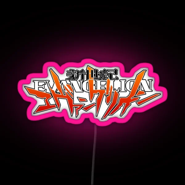 Neon Genesis Evangelion Logo Designs RGB Neon Sign