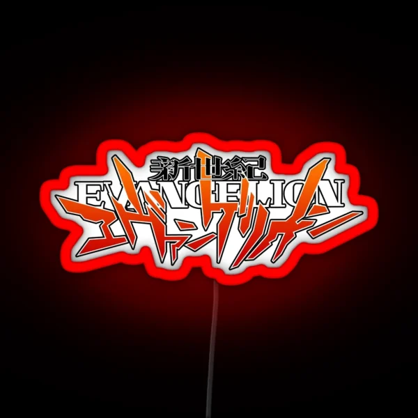 Neon Genesis Evangelion Logo Designs RGB Neon Sign
