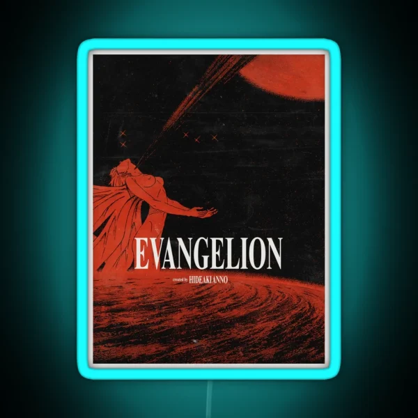 Neon Genesis Evangelion Movie Poster RGB Neon Sign