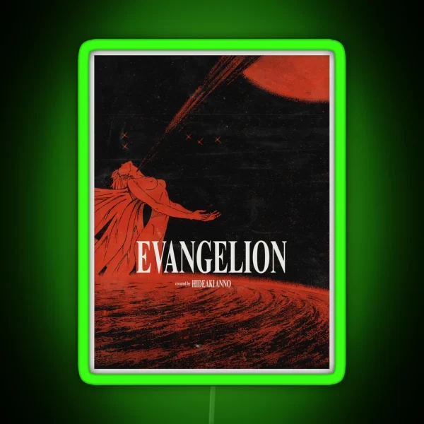 Neon Genesis Evangelion Movie Poster RGB Neon Sign
