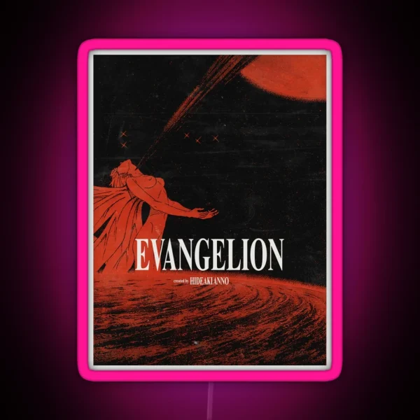 Neon Genesis Evangelion Movie Poster RGB Neon Sign