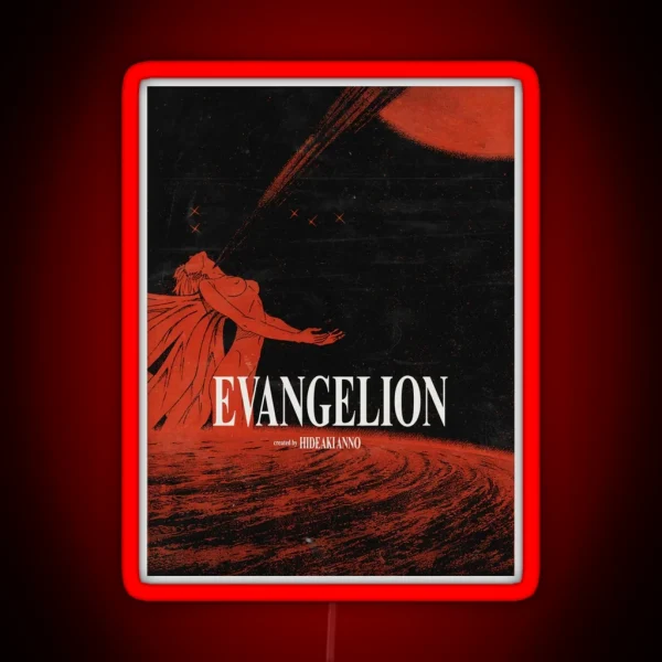 Neon Genesis Evangelion Movie Poster RGB Neon Sign