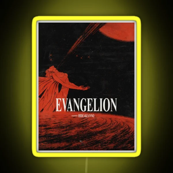 Neon Genesis Evangelion Movie Poster RGB Neon Sign