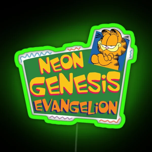 Neon Genesis Evangelion Shitpost Meme RGB Neon Sign