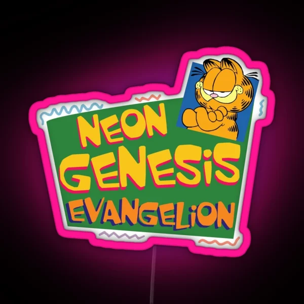 Neon Genesis Evangelion Shitpost Meme RGB Neon Sign