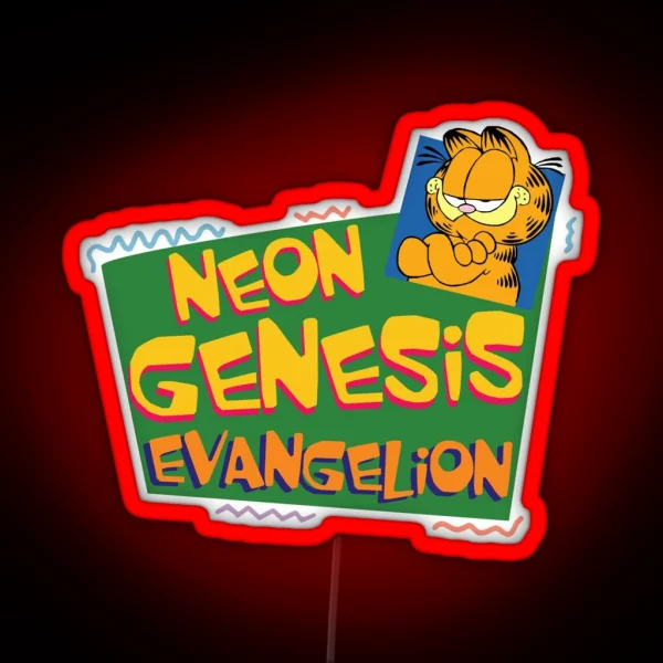 Neon Genesis Evangelion Shitpost Meme RGB Neon Sign