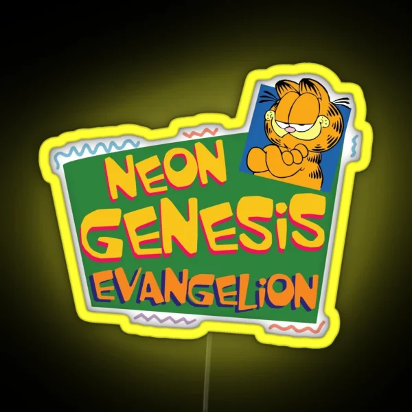 Neon Genesis Evangelion Shitpost Meme RGB Neon Sign