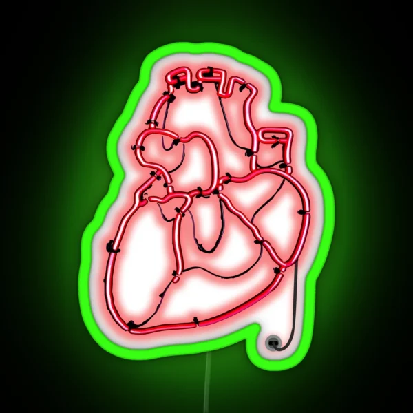 Neon Heart Sign RGB Neon Sign