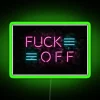 neon rgb sign green neon light off