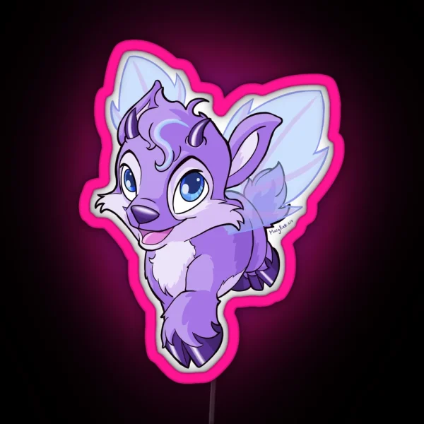 Neopets Faerie Ixi RGB Neon Sign