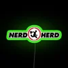 Nerd herd from Chuck - RGB neon sign (Green).