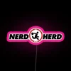 Nerd Herd from Chuck - RGB Neon Pink Sign