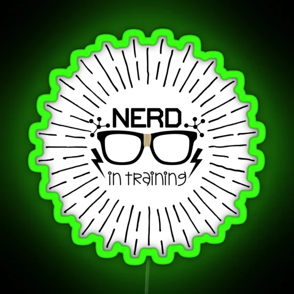 Nerd In Training RGB Neon Sign