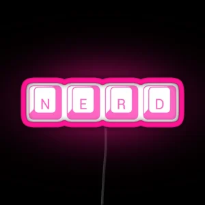 Nerd Pink RGB Neon Sign