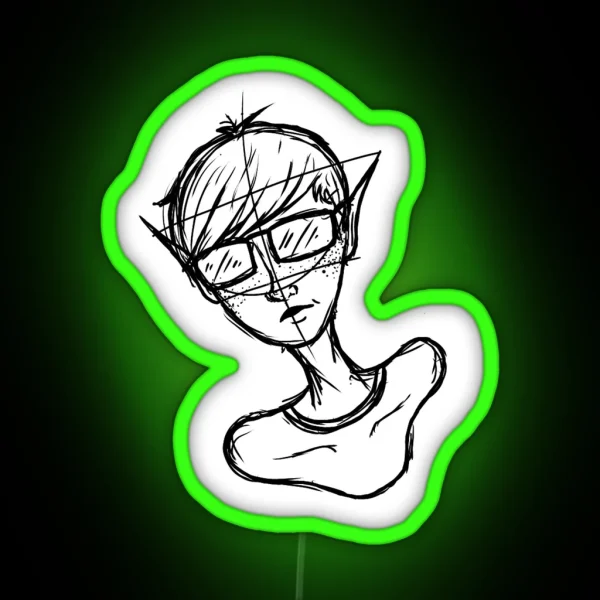 Nerdy Elf RGB Neon Sign