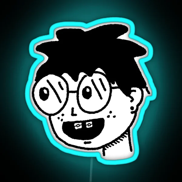 Nerdy Guy RGB Neon Sign