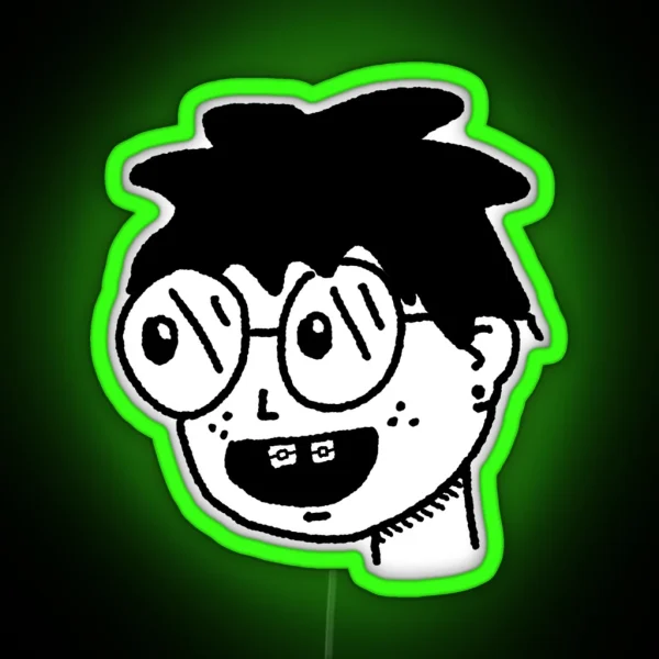 Nerdy Guy RGB Neon Sign