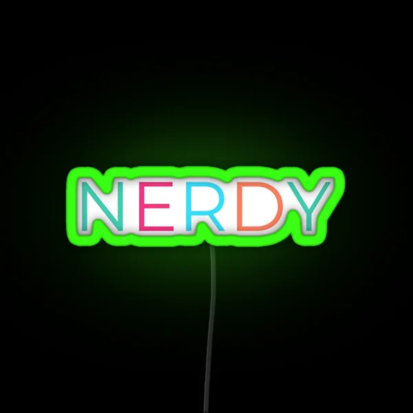 Nerdy RGB Neon Sign