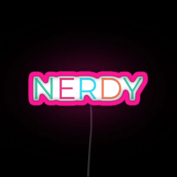 Nerdy RGB Neon Sign