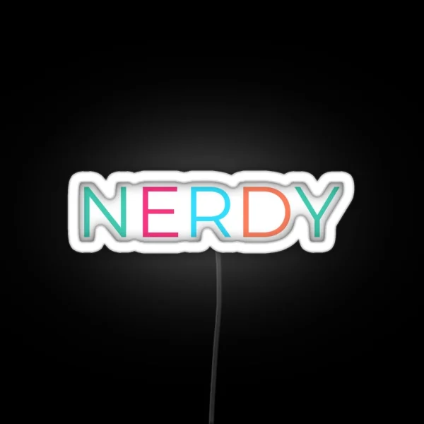 Nerdy RGB Neon Sign