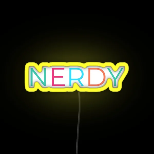 Nerdy RGB Neon Sign