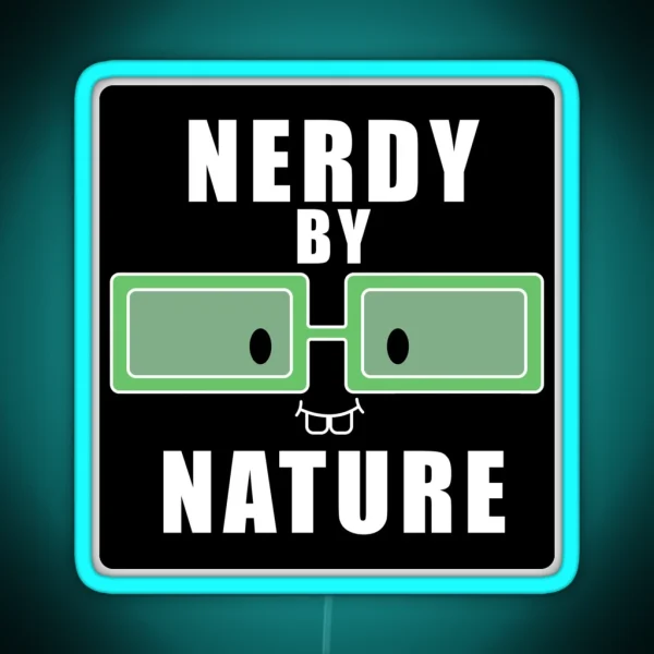 Nerdy RGB Neon Sign