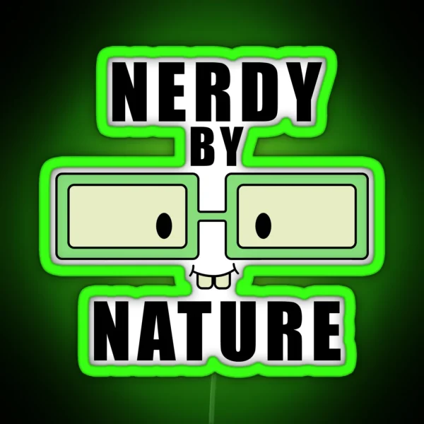 Nerdy RGB Neon Sign
