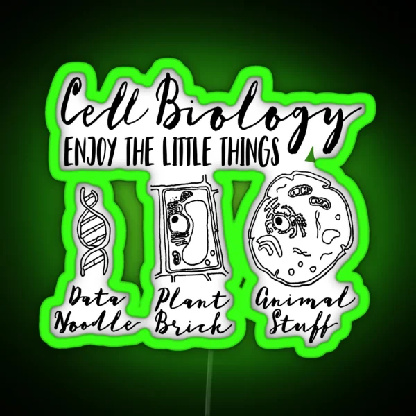 Nerdy Science Bio Puns For Cell Biology Enjoy RGB Neon Sign