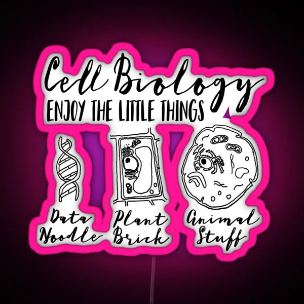 Nerdy Science Bio Puns For Cell Biology Enjoy RGB Neon Sign