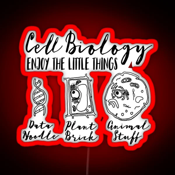 Nerdy Science Bio Puns For Cell Biology Enjoy RGB Neon Sign