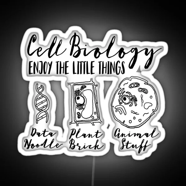Nerdy Science Bio Puns For Cell Biology Enjoy RGB Neon Sign