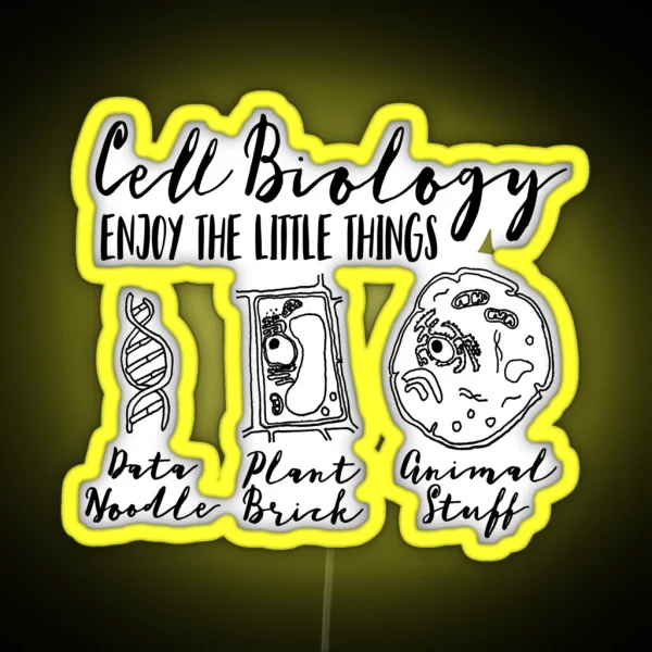 Nerdy Science Bio Puns For Cell Biology Enjoy RGB Neon Sign
