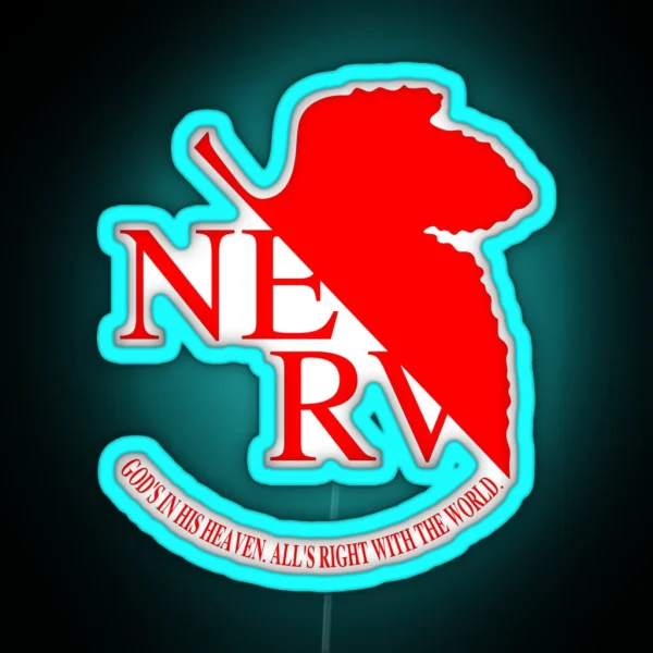 NERV Logo RGB Neon Sign