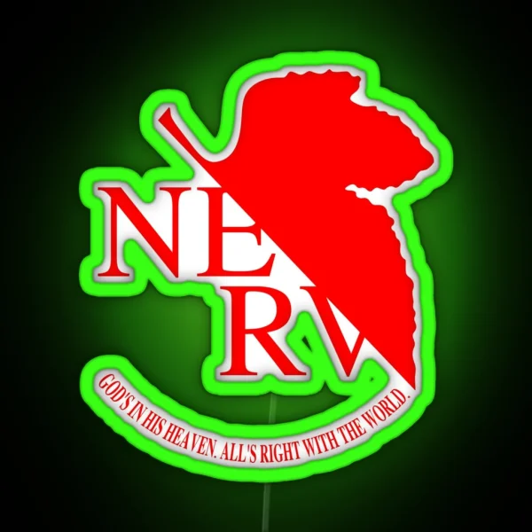 NERV Logo RGB Neon Sign
