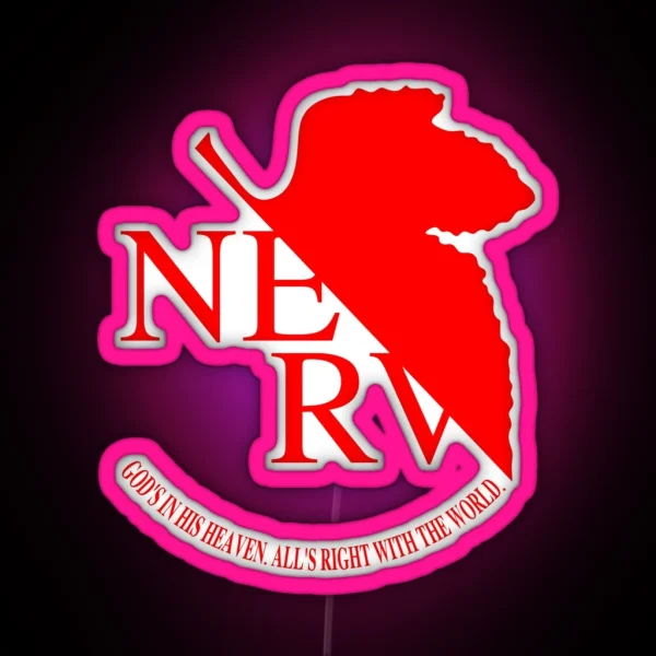 NERV Logo RGB Neon Sign
