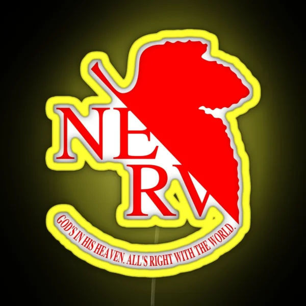NERV Logo RGB Neon Sign