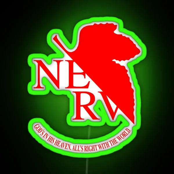 Nerv Logo RGB Neon Sign