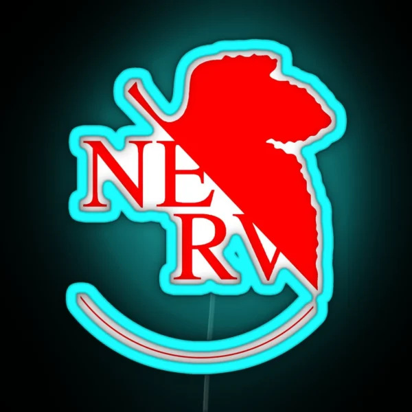 Nerv Logo Simple RGB Neon Sign
