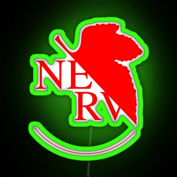 Nerv Logo Simple RGB Neon Sign