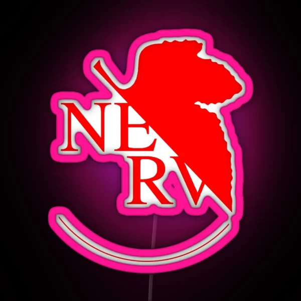 Nerv Logo Simple RGB Neon Sign