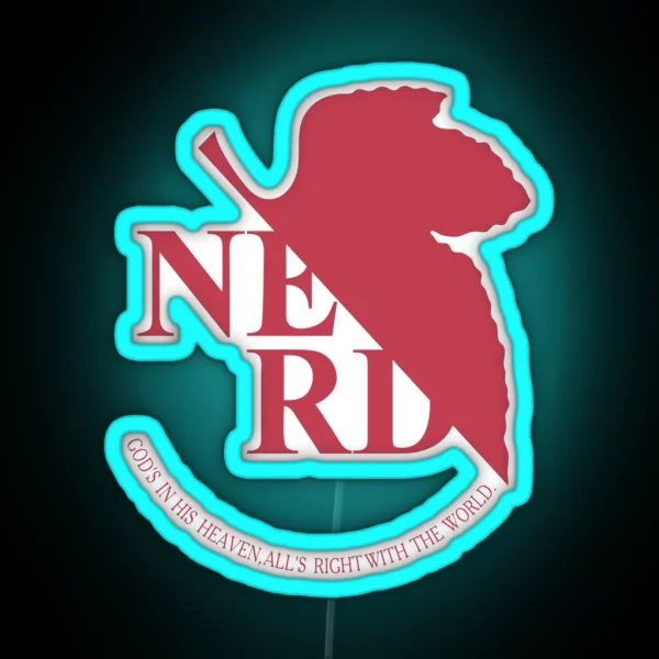 NERV Nerd RGB Neon Sign